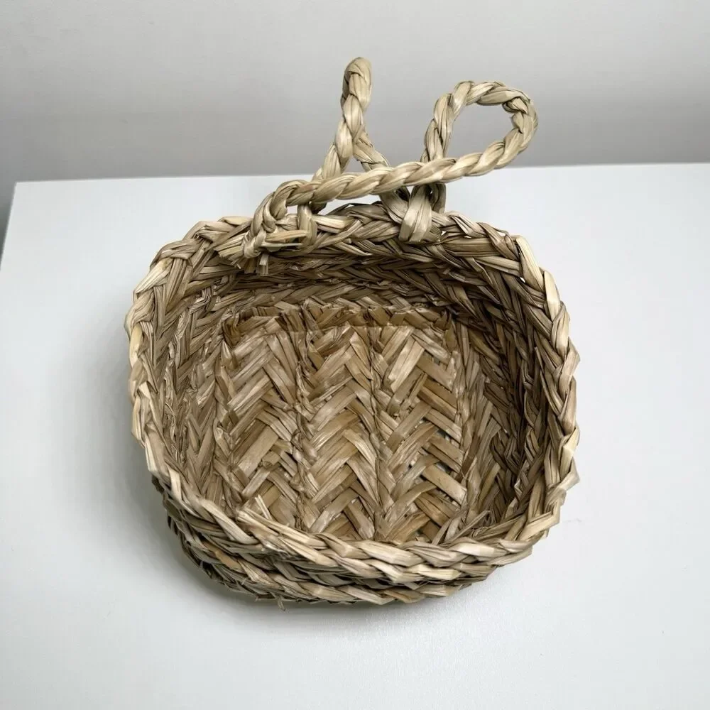 Mini Hanging Woven Sea Grass Basket